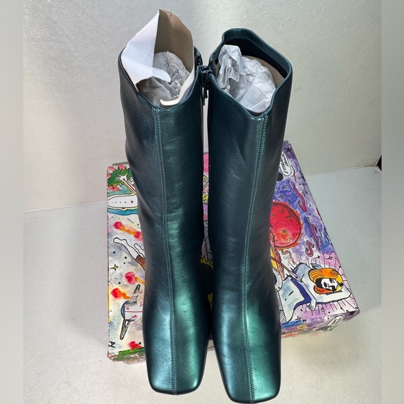 Jeffrey Campbell Women Jerema Dark Teal Metallic casual outdoor party style - Picture 5 of 11